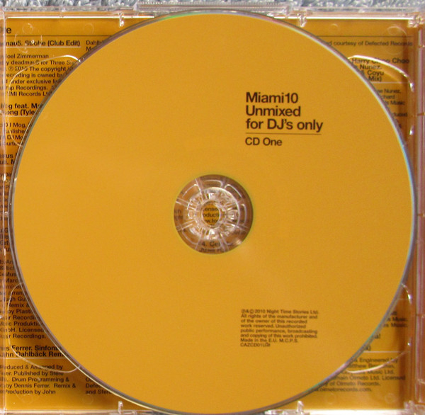Azuli Presents Miami 10 (Unmixed For DJ's Only) (CD) [2]