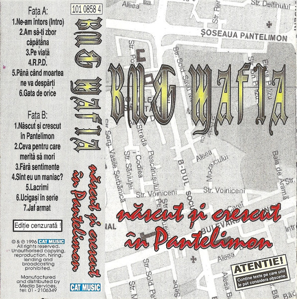 B.U.G. Mafia - Născut Și Crescut În Pantelimon (, Versiune Cenzurata), (Casetă Audio) [2]