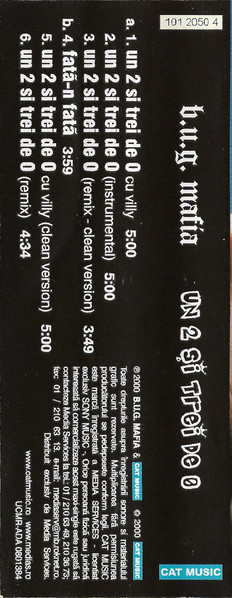 B.U.G. Mafia - Un 2 Și Trei De 0 , (Casetă Audio) [2]