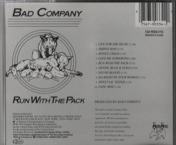 Bad Company  - Run With The Pack (CD) [2]