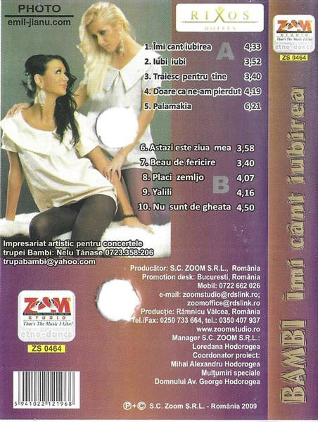 Bambi - Îmi Cânt Iubirea, (Casetă Audio) [2]