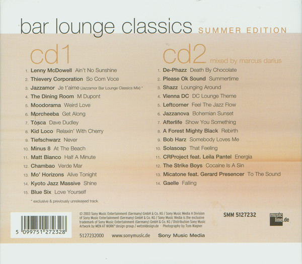 Bar Lounge Classics (Summer Edition) (CD) [2]