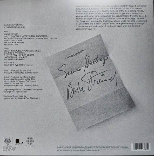 Barbra Streisand – A Christmas Album, (Disc Vinil) [2]