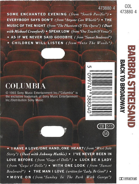Barbra Streisand - Back To Broadway (Caseta Audio) [2]