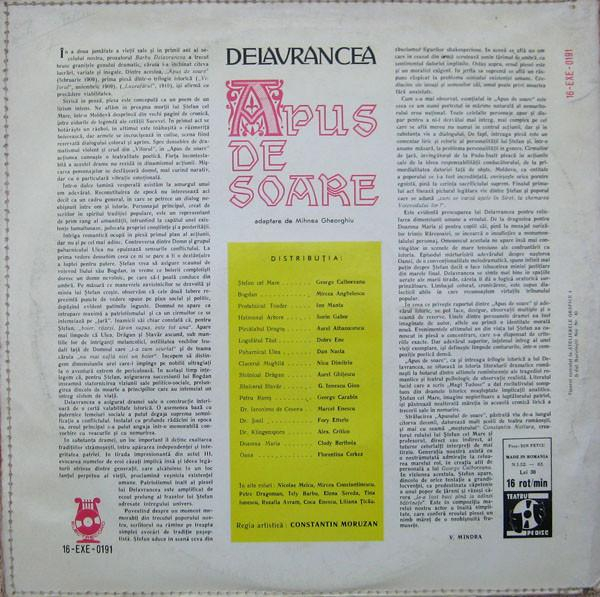 Barbu Ștefănescu Delavrancea - Apus De Soare (Disc Vinil) [2]