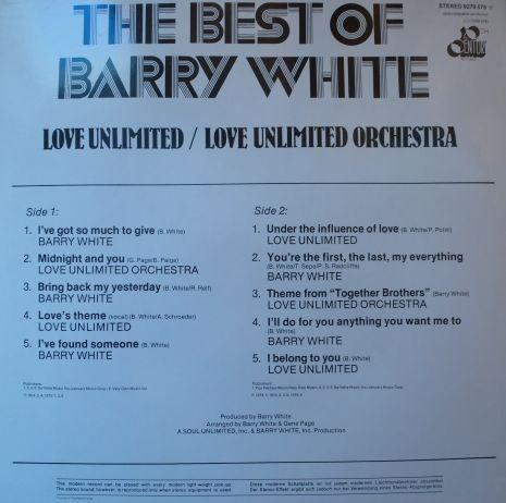 Barry White - Best Of Barry White, Love Unlimited / Love Unlimited Orchestra (Disc Vinil) [2]