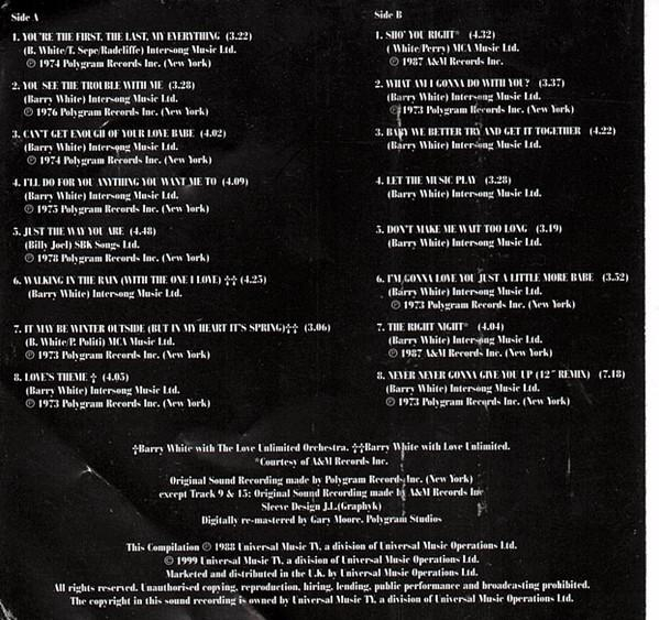 Barry White - The Collection (Caseta Audio) [2]