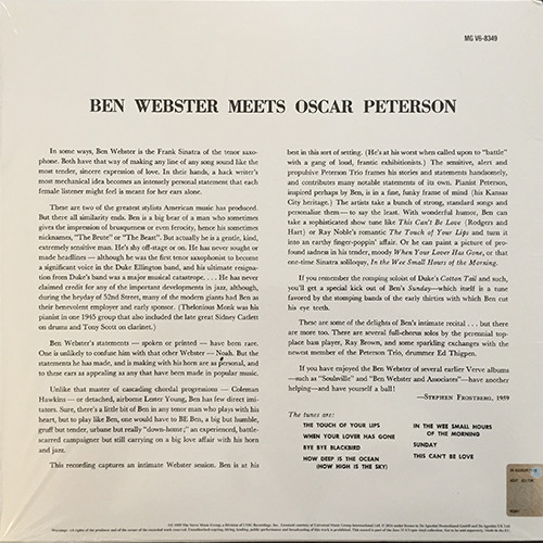 Ben Webster meets Oscar Peterson [2]
