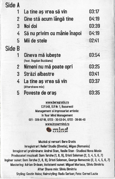 Bere Gratis - Acolo Sus (Caseta Audio) [2]
