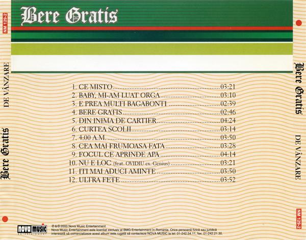 Bere Gratis - De Vânzare , (CD) [2]