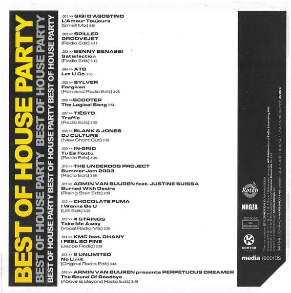 Best Of House Party (CD) [2]