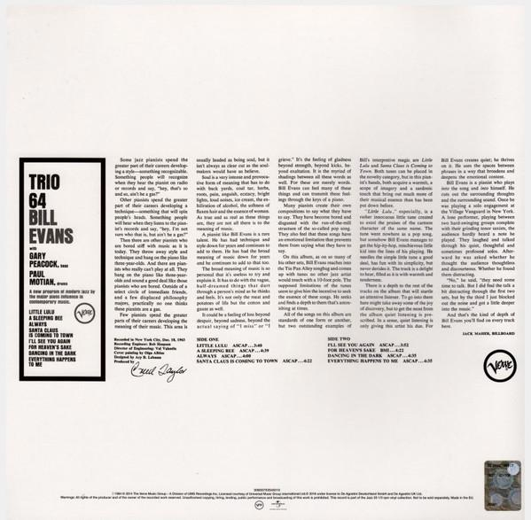 Bill Evans - Trio 64 (Disc Vinil) [2]