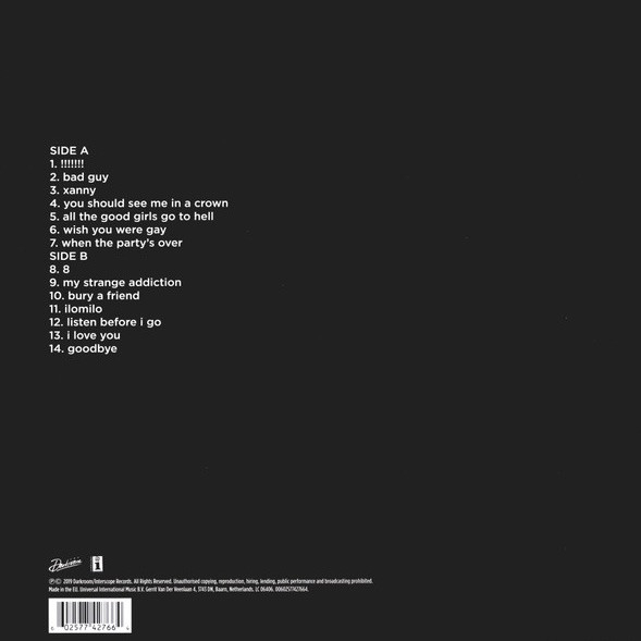 Billie Eilish – When We All Fall Asleep, Where Do We Go? (Disc Vinil) [2]