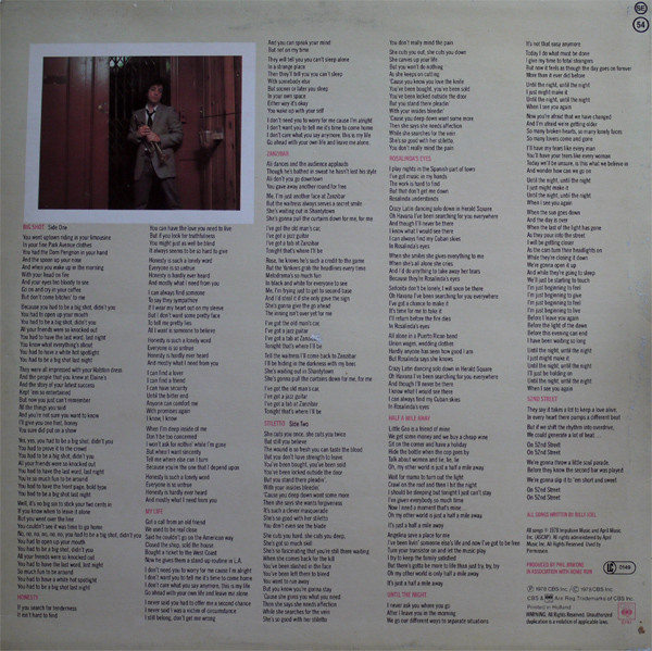 Billy Joel - 52nd Street (Disc Vinil) [2]