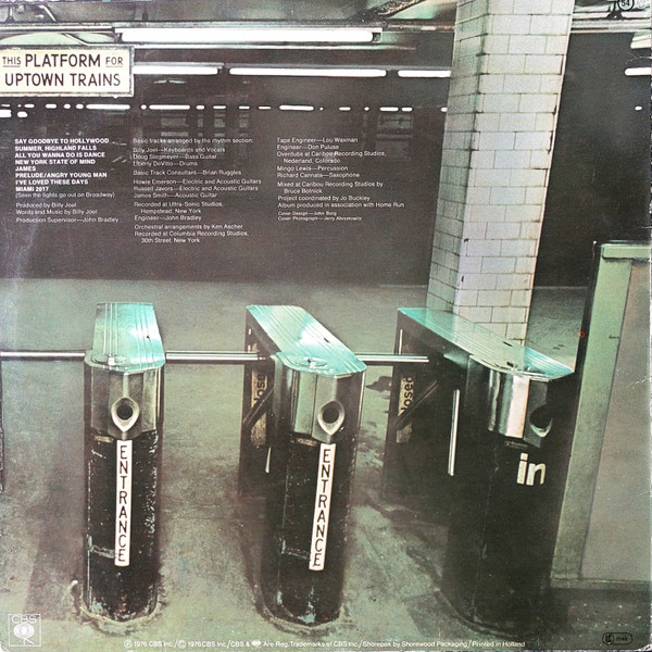 Billy Joel - Turnstiles (Disc Vinil) [2]
