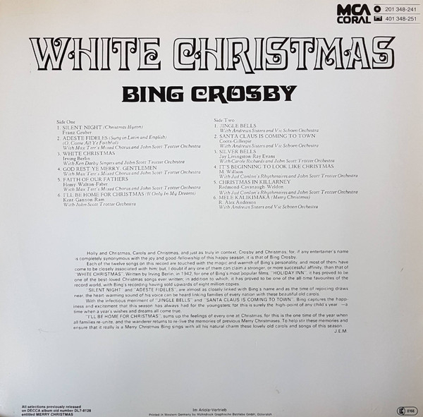 Bing Crosby – White Christmas (VINIL) [2]