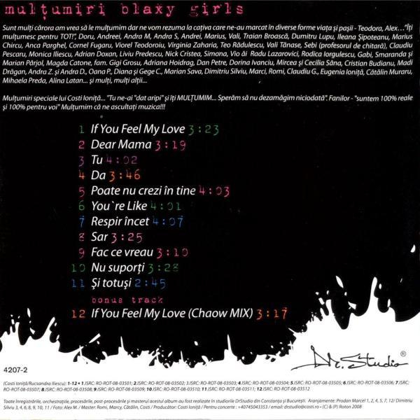 Blaxy Girls - If You Feel My Love (CD Audio) [2]
