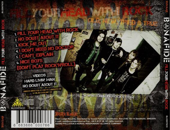 Bonafide - Fill Your Head With Rock (CD) [2]