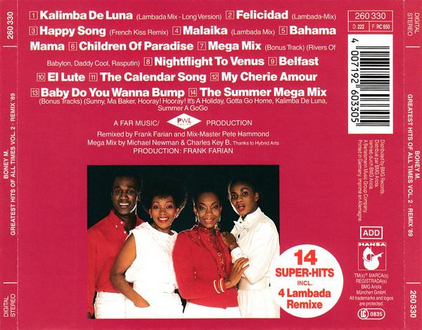 Boney M. - Greatest Hits Of All Times - Remix '89 • Volume II (CD) [2]