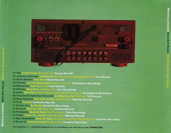 Brandon Block - Ministry Presents New Brit House (CD) [2]