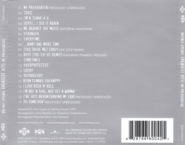 Britney Spears – Greatest Hits: My Prerogative (CD) [2]