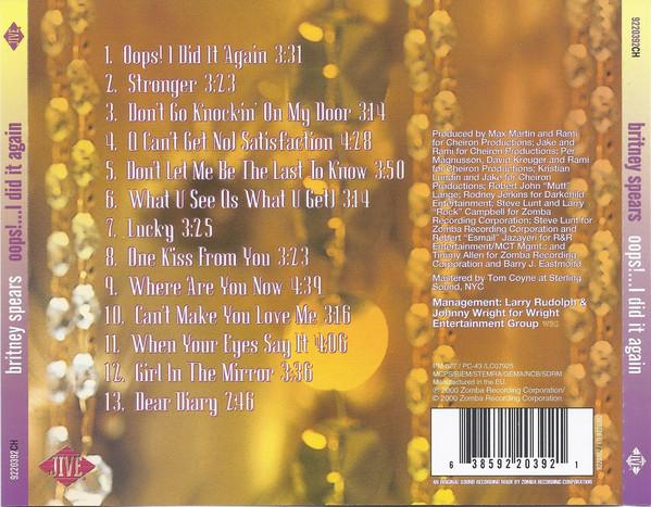 Britney Spears - Oops!...I Did It Again, (CD) [2]