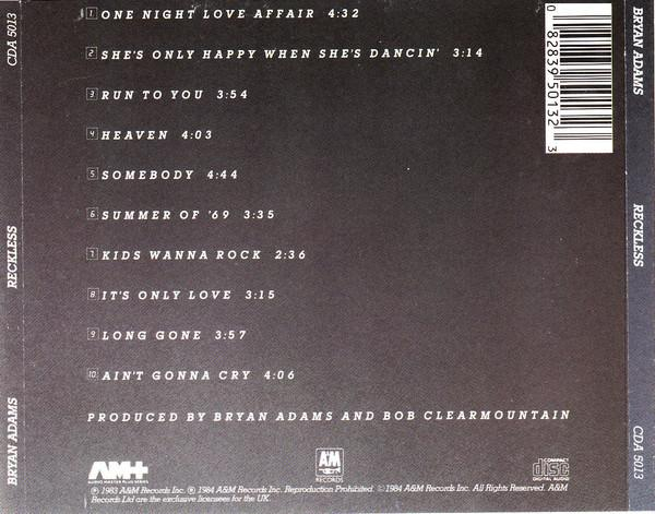 Bryan Adams - Reckless (CD) [2]
