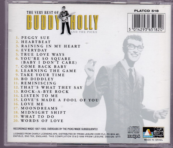 Buddy Holly - The Very Best Of Buddy Holly And The Picks (CD) [2]