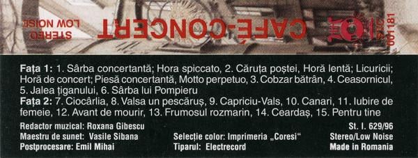 Café-Concert, (Casetă Audio) [2]