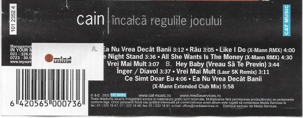 Cain - Încalcă Regulile Jocului (Caseta Audio) [2]