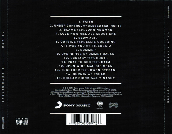 Calvin Harris – Motion (CD) [2]