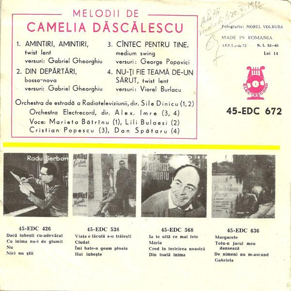 Camelia Dăscălescu - Melodii De Camelia Dăscălescu [2]