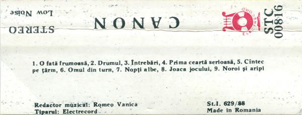 Canon - Canon, (Casetă Audio) [2]