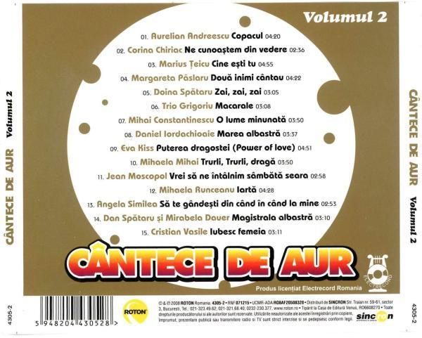 Cântece De Aur Volumul 2 [2]