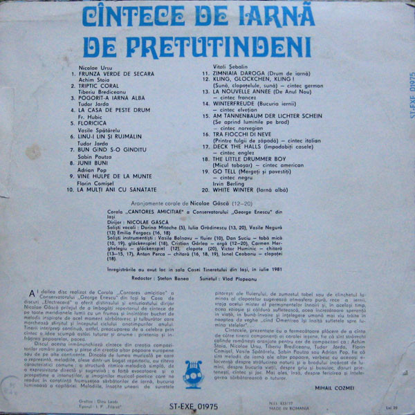 Cantores Amicitiae - Cîntece De Iarnă De Pretutindeni [2]