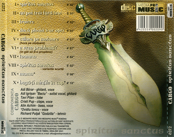 Cargo - Spiritus Sanctus , (CD) [2]