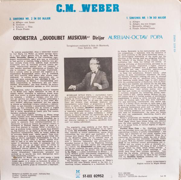 Carl Maria von Weber - Symphony No. 1 / Symphony No. 2 [2]