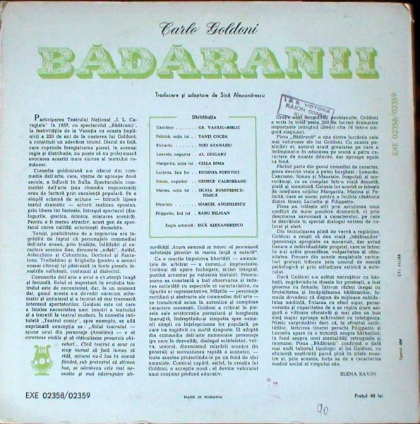 Carlo Goldoni - Bădăranii [2]