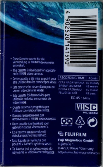 Caseta Video Fuji EC-45 VHS-C (45 min) [2]