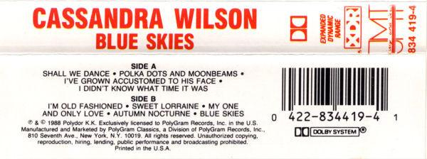 Cassandra Wilson - Blue Skies [2]