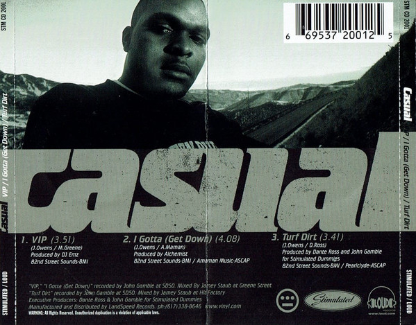 Casual - VIP / I Gotta (Get Down) / Turf Dirt (CD) [2]