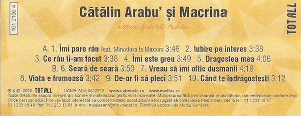 Cătălin Arabu - Îmi Pare Rãu, (Casetă Audio) [2]