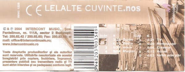 Celelalte Cuvinte - Nos , (Casetă Audio) [2]