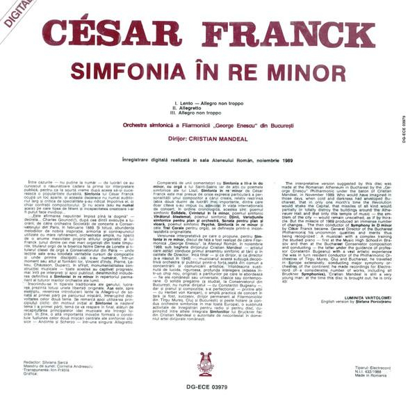 César Franck - Symphony In D Minor = Simfonia În Re Minor [2]