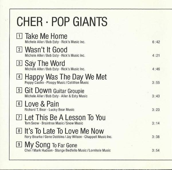 Cher - Pop Giants (CD Audio) [2]