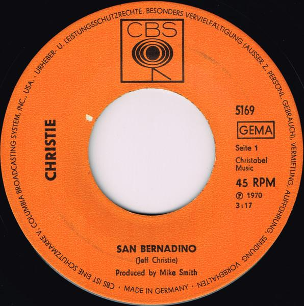 Christie - San Bernadino (7 Inch) [2]