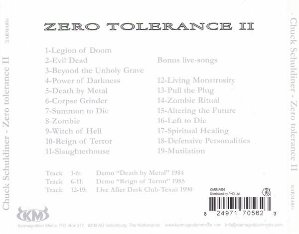 Chuck Schuldiner - Zero Tolerance II (CD) [2]