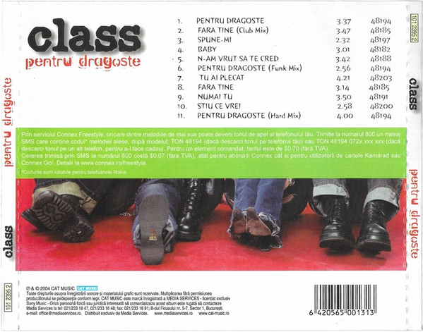Class - Pentru Dragoste , (CD) [2]