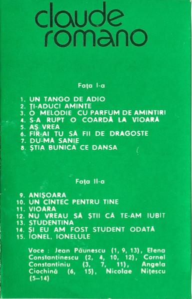 Claude Romano - Cele Mai Frumoase Melodii De Claude Romano, (Casetă Audio) [2]
