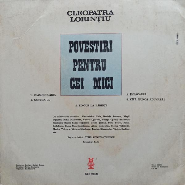 Cleopatra Lorințiu - Povestiri Pentru Cei Mici (Disc Vinil) [2]
